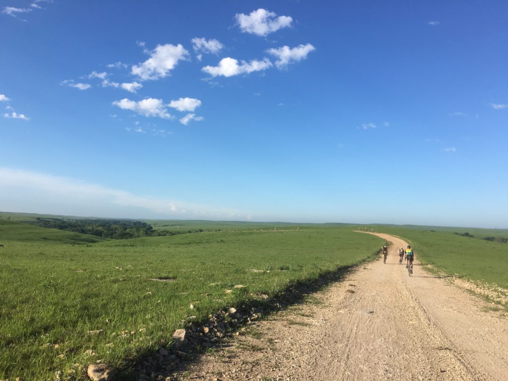 on the range